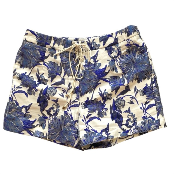 FRNCH Brocade Floral Shorts - Picture 1 of 11
